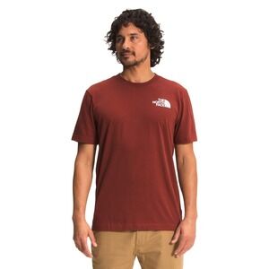 The North Face Men's SS Box NSE Tee, Brick House Red, X-Small NEW